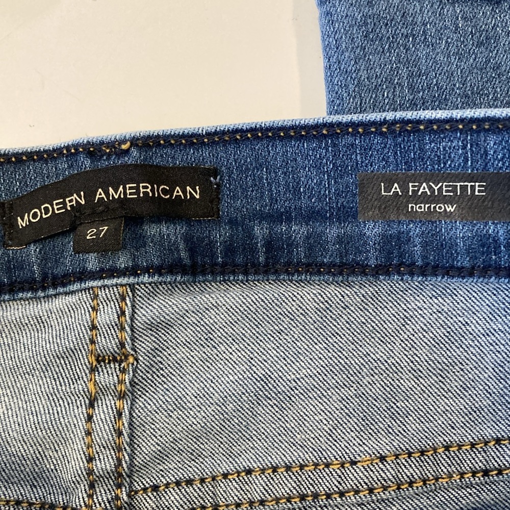 Fidelity Denim Modern American Lafayette Crop Jeans in Waterford Size: 27 - Picture 7 of 9
